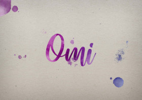 Omi Watercolor Name DP