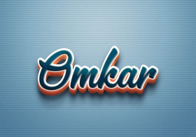 Cursive Name DP: Omkar