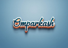 Cursive Name DP: Omparkash