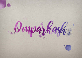 Omparkash Watercolor Name DP