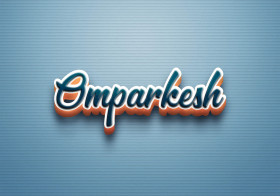Cursive Name DP: Omparkesh