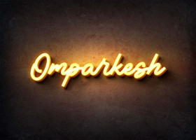 Glow Name Profile Picture for Omparkesh