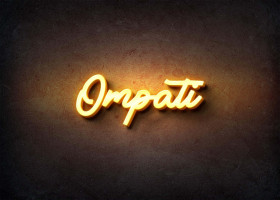 Glow Name Profile Picture for Ompati