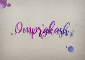 Omprakash Watercolor Name DP