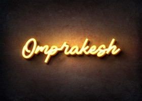 Glow Name Profile Picture for Omprakesh