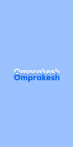 Name DP: Omprakesh
