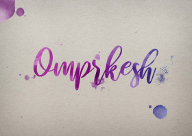 Omprkesh Watercolor Name DP