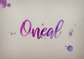 Oneal Watercolor Name DP