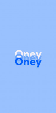 Name DP: Oney