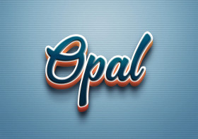 Cursive Name DP: Opal