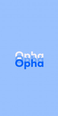 Name DP: Opha