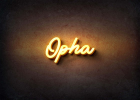 Glow Name Profile Picture for Opha