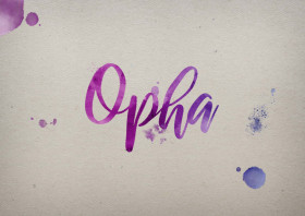 Opha Watercolor Name DP