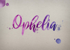 Ophelia Watercolor Name DP