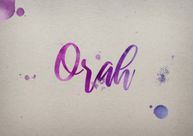 Orah Watercolor Name DP