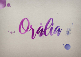 Oralia Watercolor Name DP