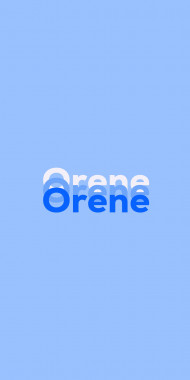 Name DP: Orene