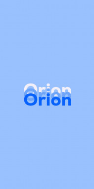 Name DP: Orion