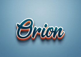 Cursive Name DP: Orion