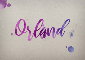 Orland Watercolor Name DP