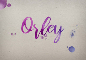 Orley Watercolor Name DP