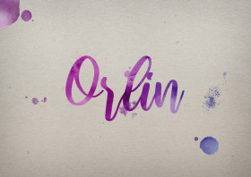 Orlin Watercolor Name DP