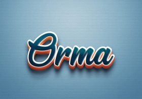 Cursive Name DP: Orma