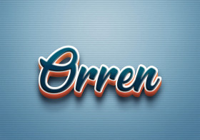 Cursive Name DP: Orren