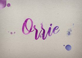 Orrie Watercolor Name DP