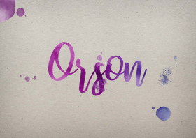 Orson Watercolor Name DP