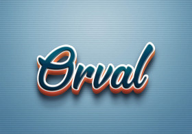 Cursive Name DP: Orval