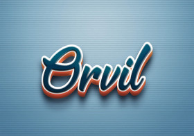 Cursive Name DP: Orvil
