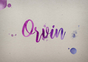 Orvin Watercolor Name DP