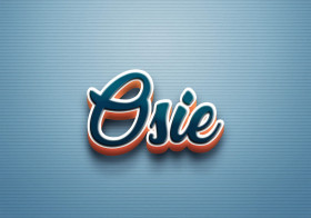 Cursive Name DP: Osie