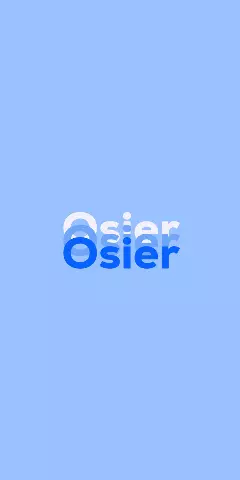Name DP: Osier