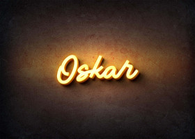Glow Name Profile Picture for Oskar