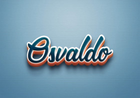 Cursive Name DP: Osvaldo