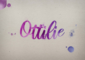 Ottilie Watercolor Name DP