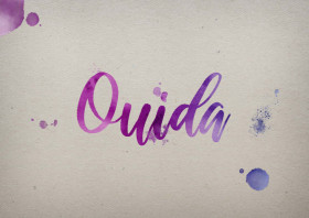 Ouida Watercolor Name DP