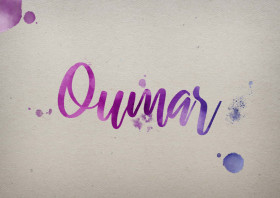 Oumar Watercolor Name DP