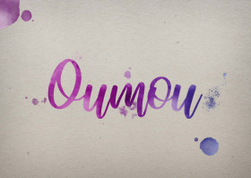 Oumou Watercolor Name DP