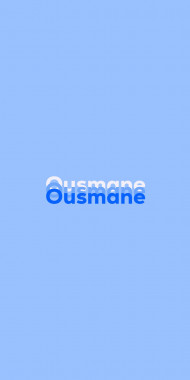 Name DP: Ousmane