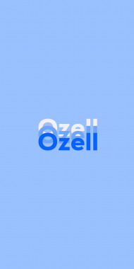 Name DP: Ozell