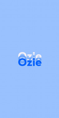 Name DP: Ozie