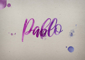 Pablo Watercolor Name DP