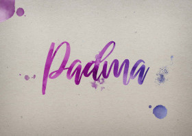 Padma Watercolor Name DP