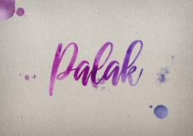 Palak Watercolor Name DP