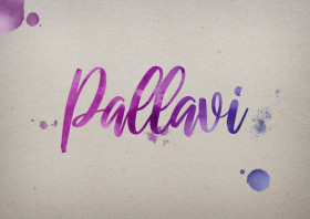 Pallavi Watercolor Name DP