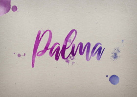Palma Watercolor Name DP