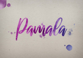 Pamala Watercolor Name DP